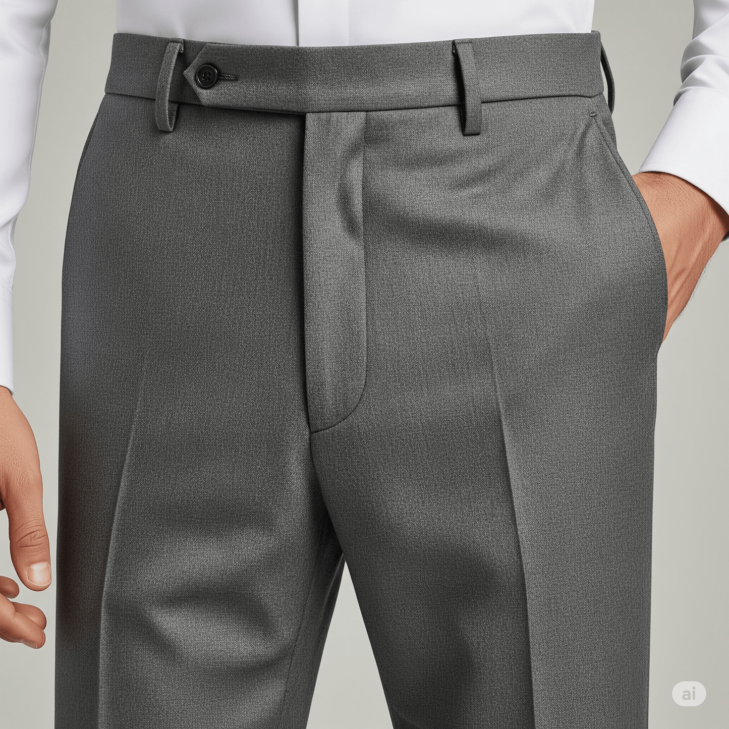 Men's Formal Cotton Dress Pants - Blue